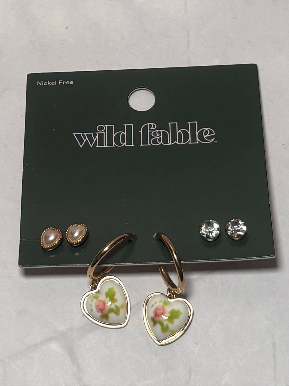 🤍 Wild Fable Gold-tone Earring Set